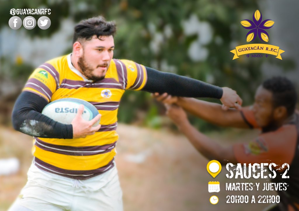 Entrena con nosotros y se parte de esta Familia!💛💜
Entrenamos en la cancha de la ciudadela Sauces 2, al lado del Colegio Clemente Yerovi. 
Martes y Jueves a las 20h00.
Masculino y Femenino
Te esperamos 💪🏾💪🏼💪🏾
#SomosGuayacan
#MaderaDeLaBuena
#Rugby #Guayaquil #Deportes