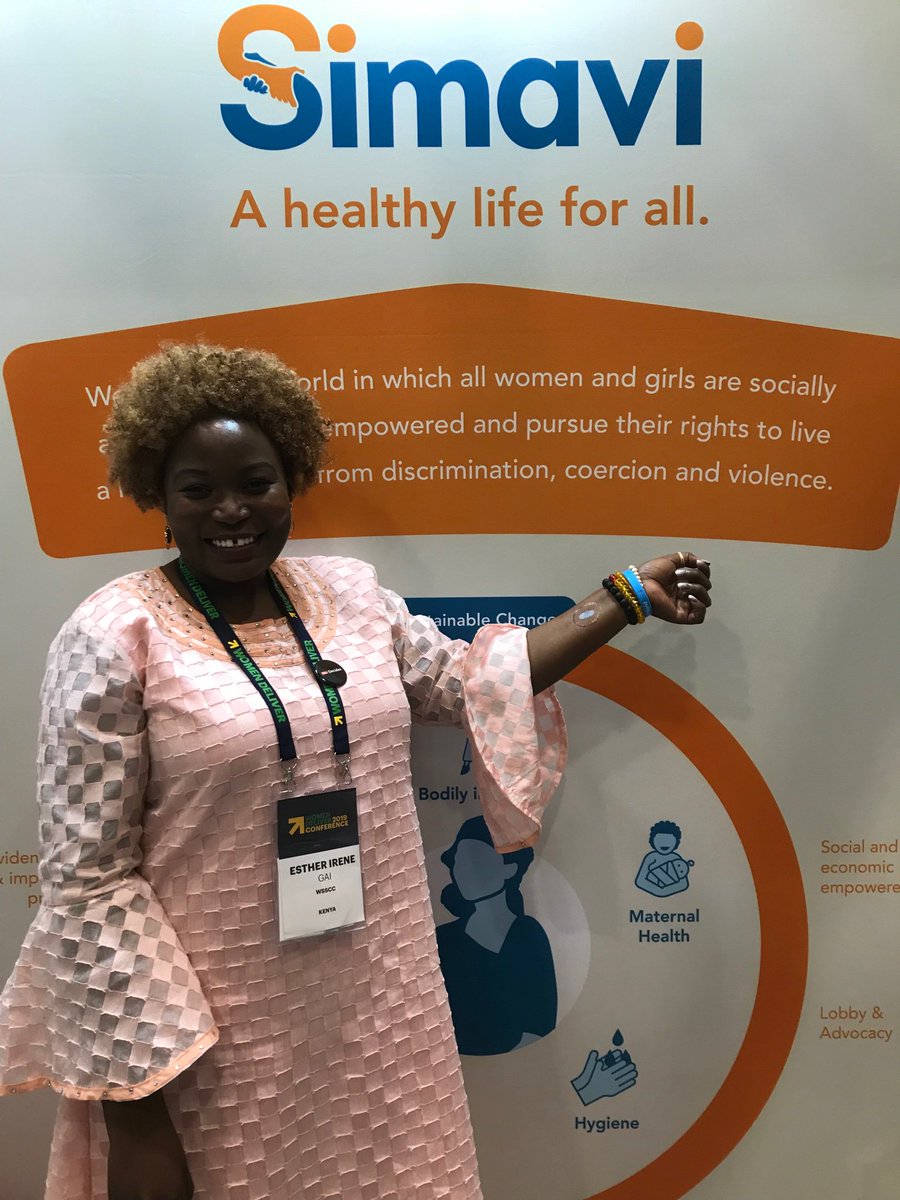 Irene Gai, changemaker in Kenya: “I wear this MenstrualHealth tattoo, because I strive to break the mythes and taboos in my country”. #MenstrualHealth #BodilyIntegrity #womensrights #Simavi <a href="/ajur_gai/">IRENE GAI</a>
