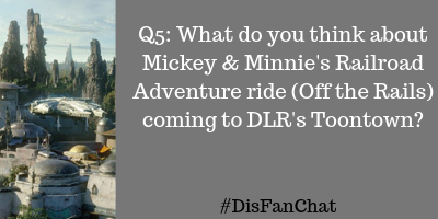 Q5: What do you think about Mickey &amp; Minnie's Railroad Adventure ride (Off the Rails) coming to DLR's Toontown? #DisFanChat <a href="/PixieDPlanner/">The Pixie Dusted Planner</a> <a href="/TheMomentMom/">MomentMom</a> <a href="/nomadbytrade13/">Just Kris</a> <a href="/Travelplusfam/">Tara Loves Travel Planning</a> @veravise <a href="/WordOfMouseWDW/">Word of Mouse</a>
