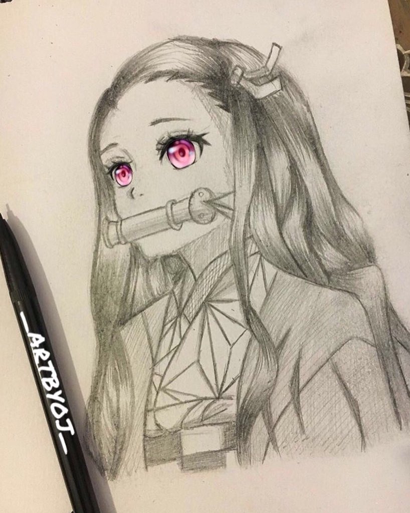 Images Of Demon Slayer Drawing Nezuko