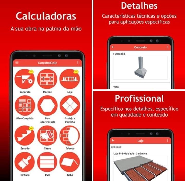 construcalc's tweet image. - 25/05/2019: Novidades:
  - Reestruturada a tela de concreto incluindo o cálculo de Fundação, Viga, Pilar e Piso.
  - Adicionado o cálculo de Laje Cerâmica e Laje EPS.
  - Adicionado ferragem e madeira no cálculo de Escadas.