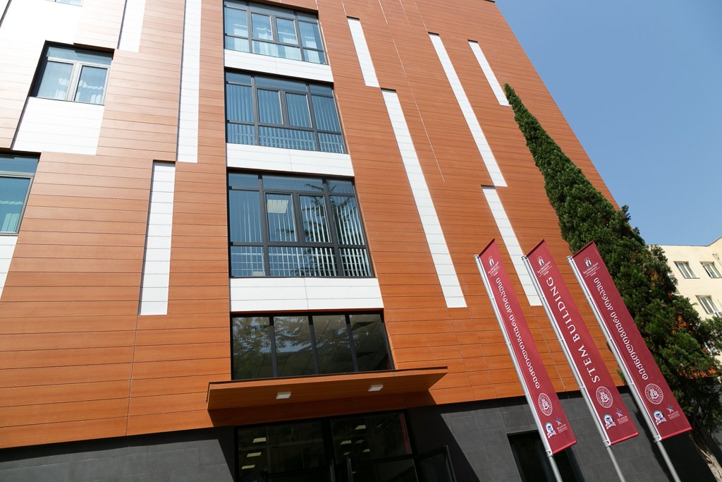 MCCgov's tweet photo. Congratulations to #SDSUGeorgia partner universities on the opening of the SDSU-Ilia State University (ISU) engineering building. The new multi-story campus houses modern civil and electrical #engineering labs and will serve as a hub for #STEM students for years to come! #SDSU 🔬 https://t.co/VCF3PI4Iim