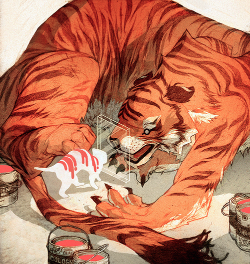 TheeColin's tweet photo. @grimwilkins it's the same for me with this Sachin Teng piece! Every time I draw a tiger my brain goes back to it. https://t.co/xtBFpxI3fP