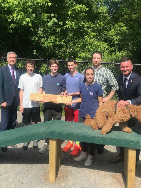 New entertainment options for our four legged friends at Bark Park! The ramps, tunnels and hurdles were all built by students at White Plains High School. Thank you, you’ve made an awful lot of dogs (and people) happy!