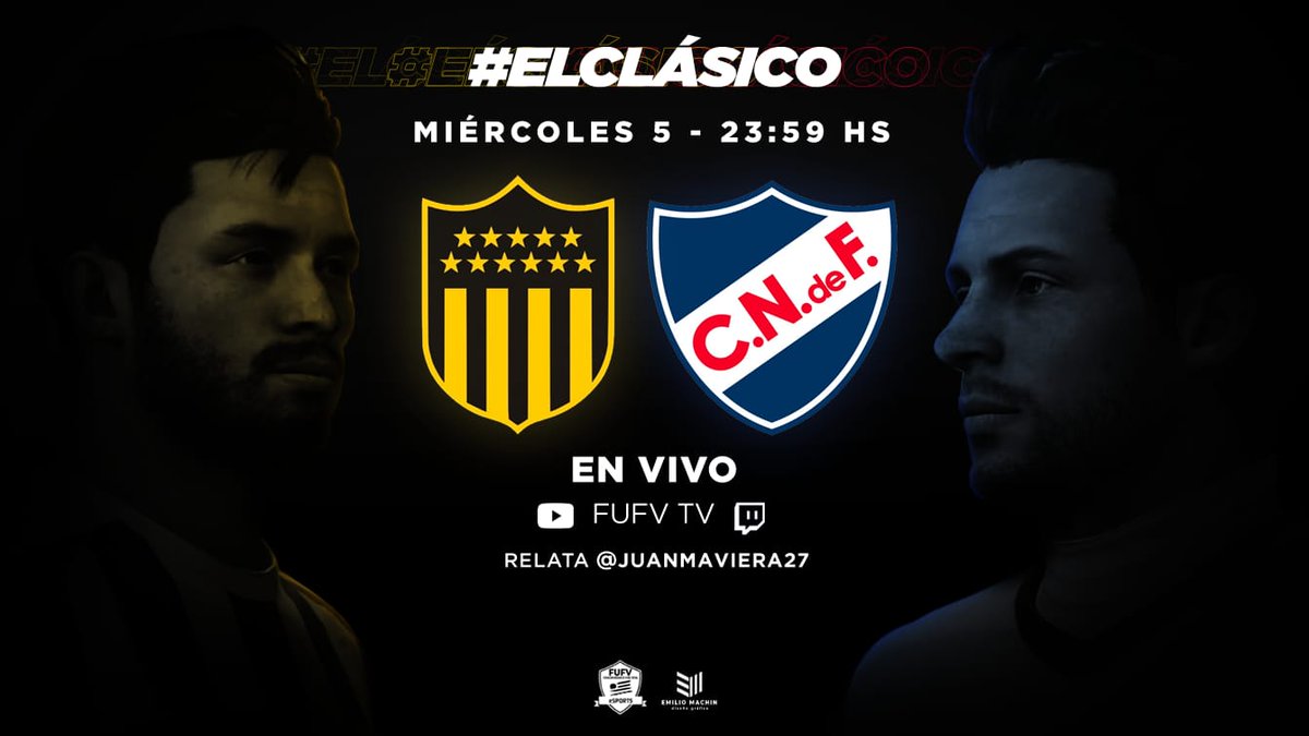 AUDVesports's tweet image. 🗓️ 5/06
🕙23:59 hs

#ElClásico #FufvSerieA ⚽️🎮🏆

@OficialCAP vs @Nacional

📺EN VIVO  twitch.tv/fufvtv
📺ENVIVO youtube.com/c/FUFVTV

🎙relatos de @JuanmaViera27