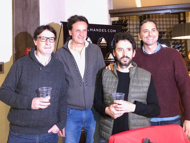 LuisAbrego's tweet photo. Tras la finalización del rodaje del filme #ElRoboDelSiglo de Ariel Winograd en Mendoza compartimos el brindis con los amigos de @FilmAndes en el gran hotel de Potrerillos. Aquí junto a @PDllzppa Daniel González y Alberto Aguiló. @DistritoCreativ #WeReadyToFilm #AfterFilm https://t.co/CKFwt3rQDc