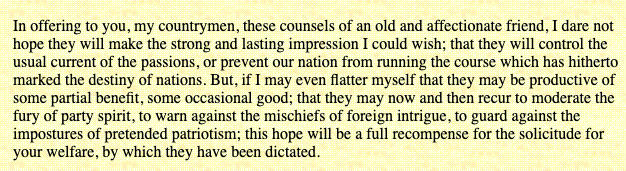 rochelleriley's tweet photo. George Washington's farewell address (1796) #HeToldUs https://t.co/vQhq1atntX