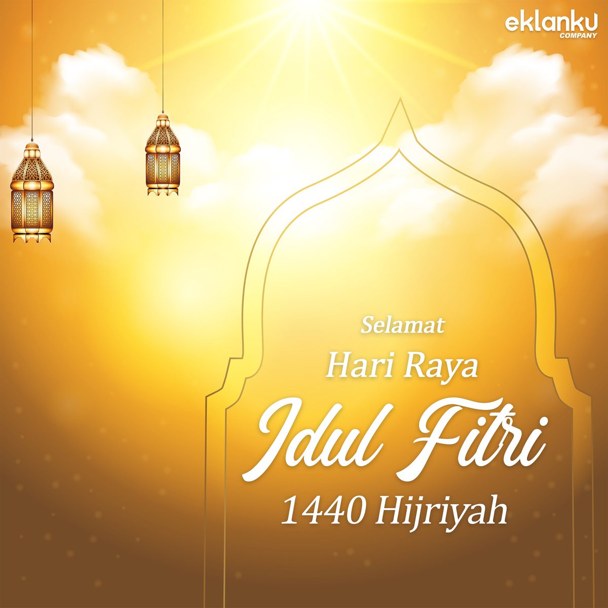 eklanku's tweet photo. Bulan Ramadan telah berlalu, dan hari kemenangan telah datang. Untuk itu mari kita bersihkan hati dan jiwa untuk kembali memulai menjadi pribadi yang lebih baik.
⁣
------ Selamat Hari Raya Idul Fitri 1440 H ------⁣⁣
⁣⁣
#Eklanku
#MinalAidinWalfaidzin
#IdulFitri https://t.co/iGqh5ZD1cF
