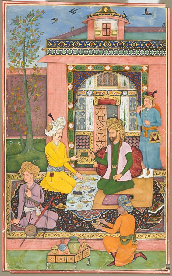 dpanikkar's tweet photo. The Feast. Mughal, 1620. Cleveland Museum of Art. https://t.co/wdaeWoqmDm