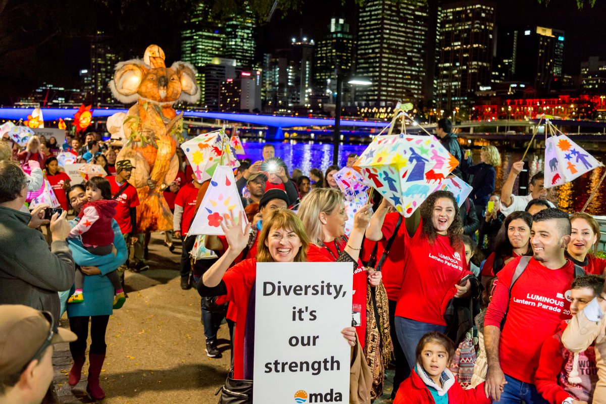 ma_queensland's tweet photo. We’re getting ready to #createwelcome for newly arrived Queenslanders at #LUMINOUS on Friday. Join us and celebrate our incredible #multicultural community here in #Queensland. #qldday https://t.co/XfgaAOPKmC