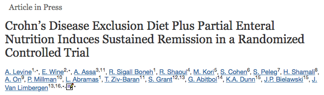 NEW further evidence to support dietary treatment of active Crohn's disease - Crohn's disease exclusion diet doi.org/10.1053/j.gast… #crohnsdisease #diet #IBD <a href="/D_ECCO_IBD/">D-ECCO</a>
