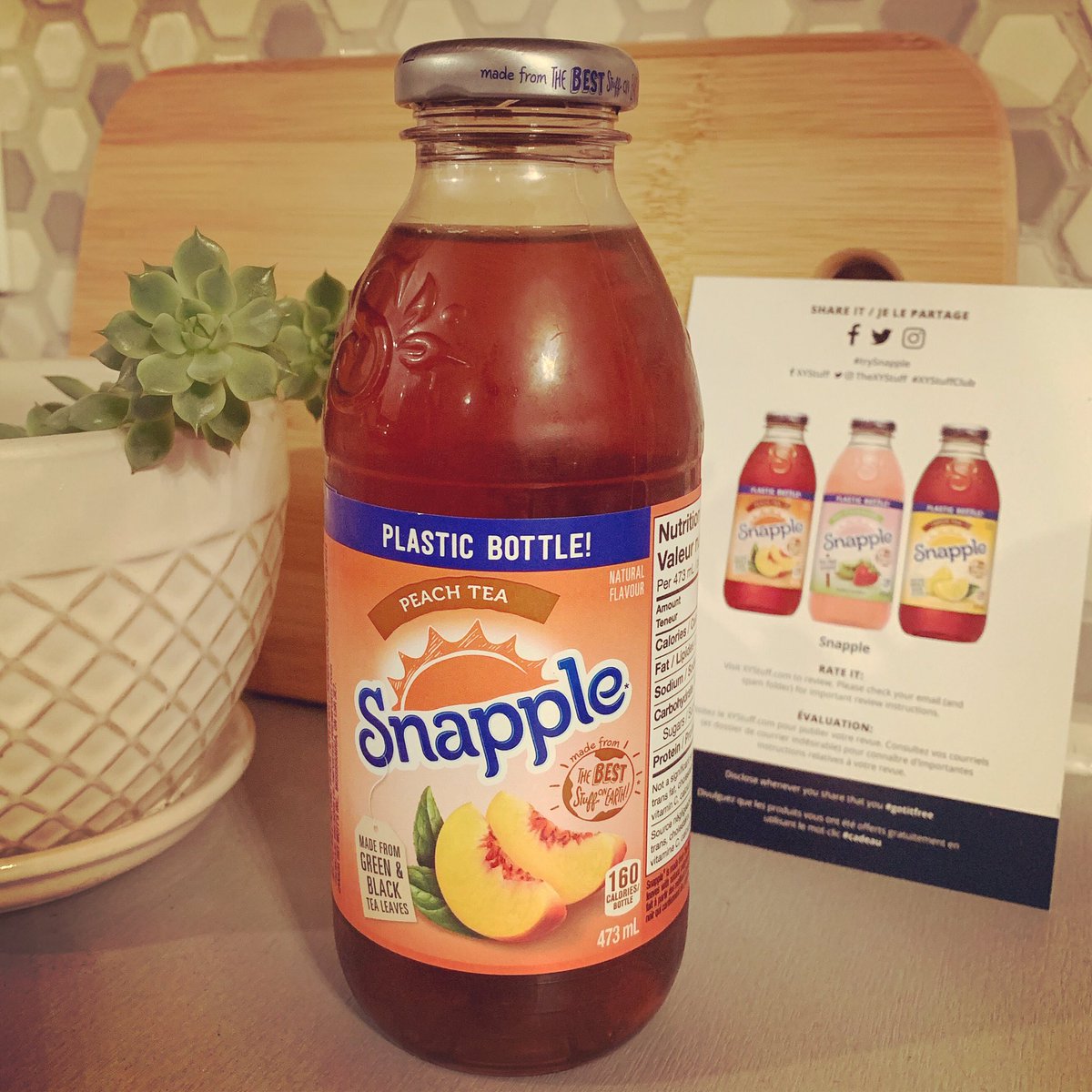 ryanfordwells's tweet photo. #trySnapple #xystuff @TheXYStuff @Snapple #gotitfree yummmm https://t.co/T6jHnUwJpr
