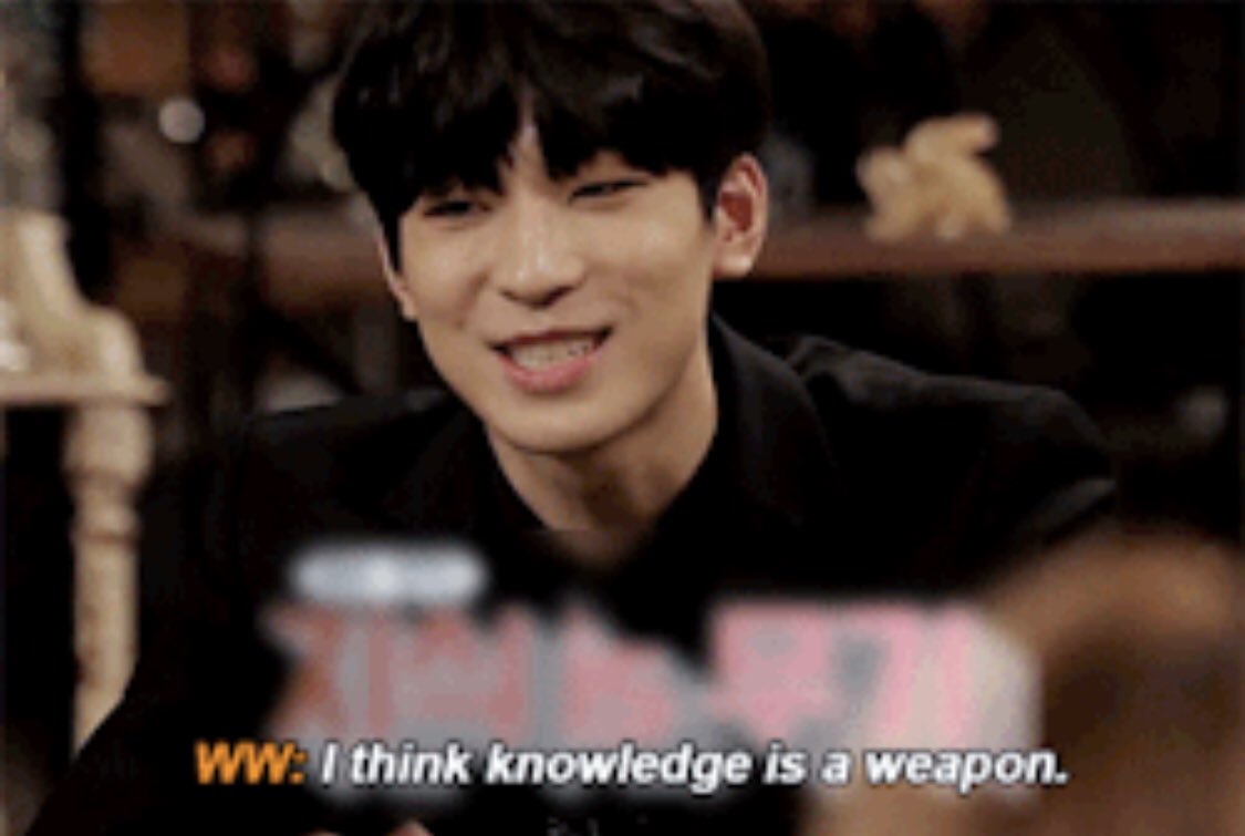 9. that one time he spoke about the importance of knowledge