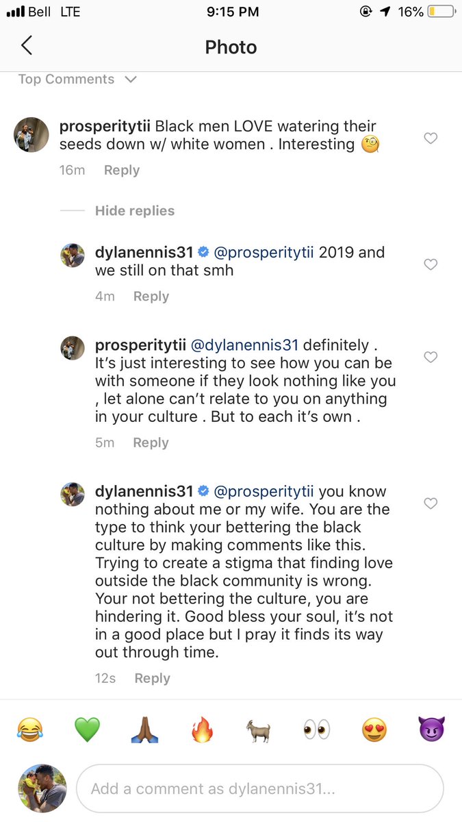 canadiankidDJE's tweet photo. It’s 2019 and I still have to deal with this nonsense on my Instagram posts every now and then from heartless people. It’s disgusting honestly. Love who you love! #ColorblindLove https://t.co/d7e93uvmfr