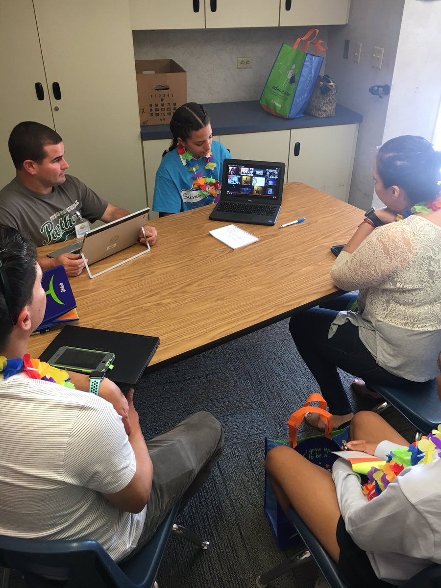 joshjusd's tweet photo. #JUSDSummerjam #🖐 @MMSMustangs Ss PRESENTING on tech they are passionate about. Great T @joseramirezedu impacting Ss and Changing lives #JUSDshares https://t.co/WwVBsa2LaA