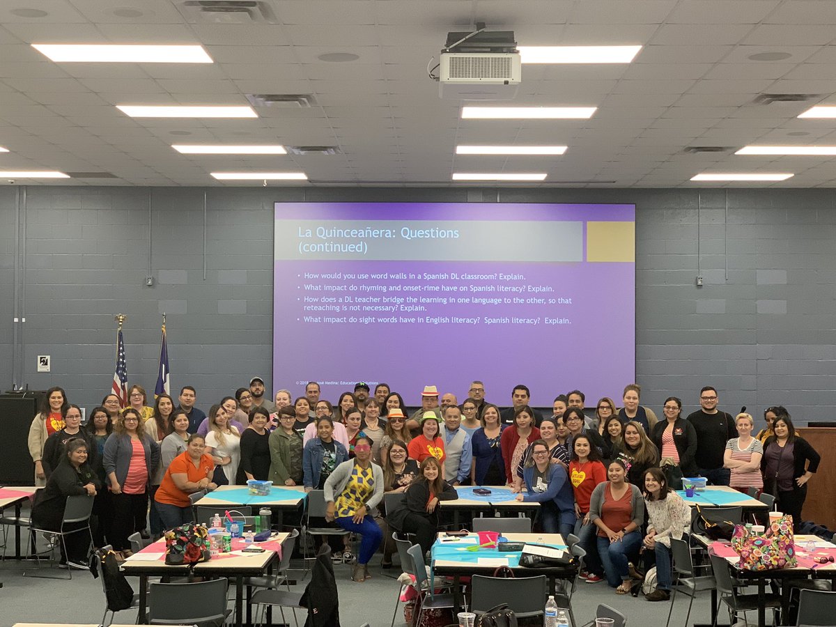 mrsveromtz's tweet photo. DL Summer Academy Day 2 with @JoseMedinaJr89. Thank you Dr. Medina for ‘disrupting our space’. Our teachers enjoyed every minute! #duallanguagerocks #DisruptTheSpace #BilingüeSinLímite @GPISDDualLang @GPCandI @GalenaParkISD https://t.co/a6nNeps3KX