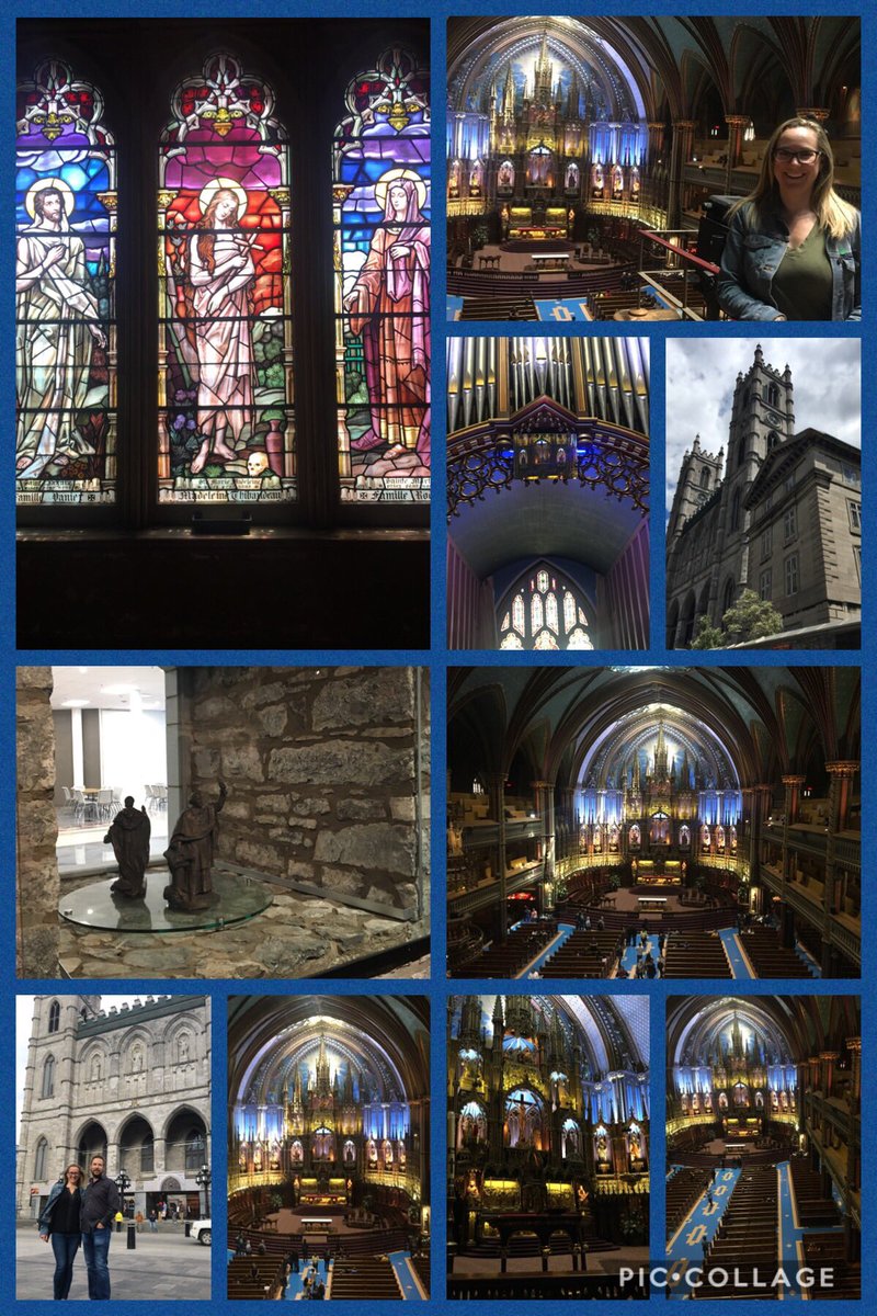 Grand tour of the Notre-Dame Basilica in Montréal this afternoon. VIP tour included a basement tour, upstairs gallery viewing of stained glass &amp; organ! Learning the history behind this beautiful Basilica was such a great experience! #CatholicChurch