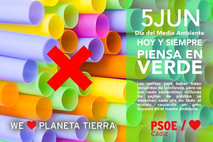 psoecadiz's tweet photo. ⏩ 5 de junio. 🌏 Día del medio ambiente.  #5jun #diadelmedioambiente #infopsoe #psoe #psoecadiz https://t.co/kfWI9WT4fx