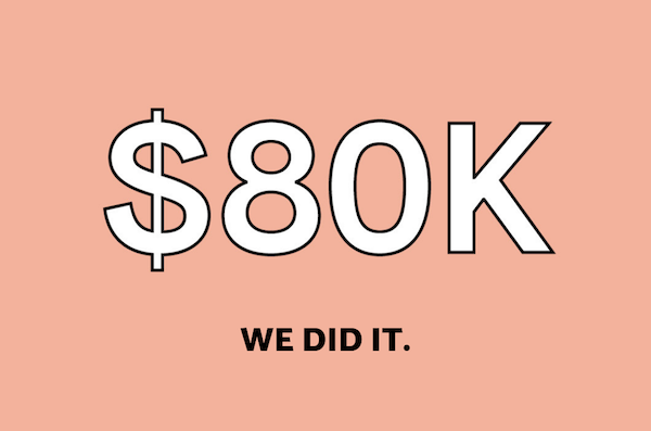 We hit our $80K goal! Over our 5 month campaign, 189 generous patrons signed on to become 2020 Visionaries, fundraising a total of $21,352, which was accelerated by our generous partners to $82,780. Thank you everyone for your generous support!