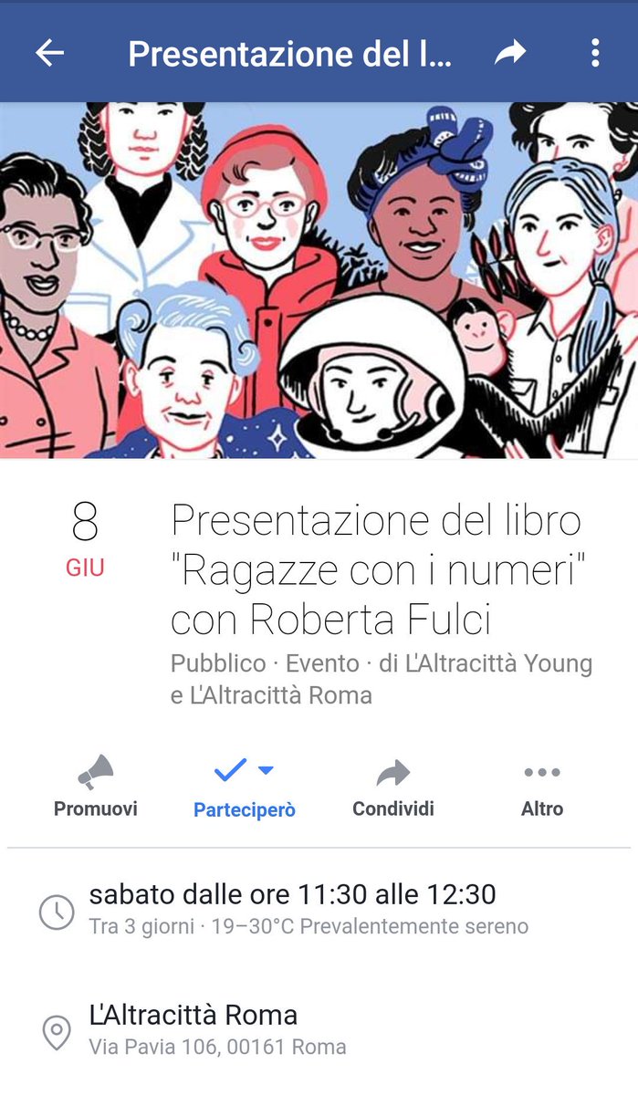 Sabato le "Ragazze con i numeri" si raccontano a Roma, alla Libreria L'altra città di via Pavia (metro Bologna). Sarebbe bellissimo incontrare gli studenti che hanno partecipato a #RagazzeTw su <a href="/TwLetteratura/">TwLetteratura</a>! m.facebook.com/events/4688328…