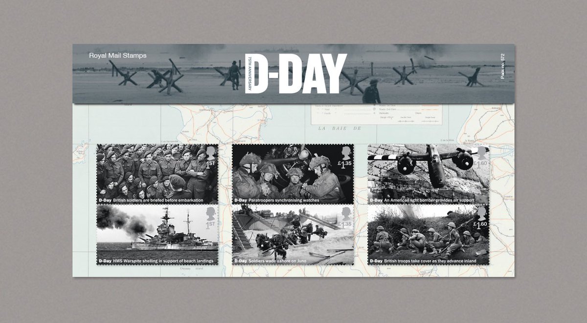 baxterandbailey's tweet photo. We’re thrilled to let you know that we’ve designed set of 11 stamps to mark 75 years since the D-Day landings.

https://t.co/QleEIqfs9F https://t.co/WV8axqZyhR