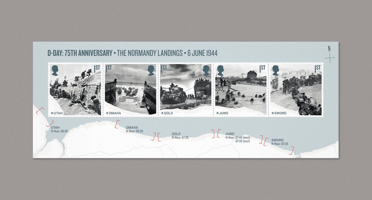 baxterandbailey's tweet photo. We’re thrilled to let you know that we’ve designed set of 11 stamps to mark 75 years since the D-Day landings.

https://t.co/QleEIqfs9F https://t.co/WV8axqZyhR