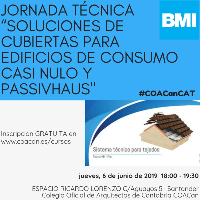 can_coa's tweet photo. Jornada Técnica “Soluciones de cubiertas para #edificos de consumo casi nulo y #passivhaus", MAÑANA a las 18:00 h. en #COACan #EspacioRicardoLorenzo #Santander #Cantabria #Arquitecto #Arquitectura https://t.co/k5XZxBi1sO