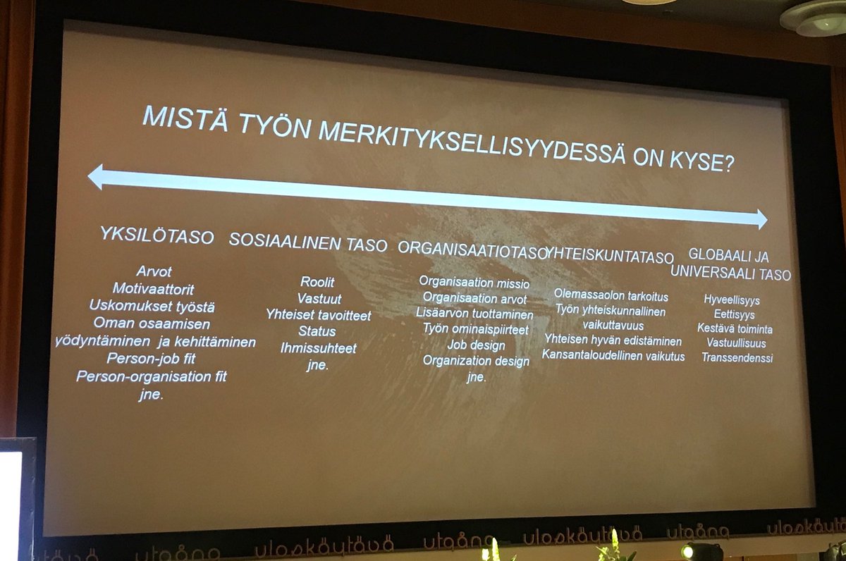 sariluhanka's tweet photo. Mistä työn merkityksellisyydessä on kyse?
#Purpose #ProComDay https://t.co/Qr6VtDblBy