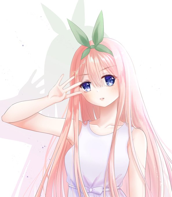 AYOさんがTwitterに投稿した中野四葉(五等分の花嫁)のイラスト。