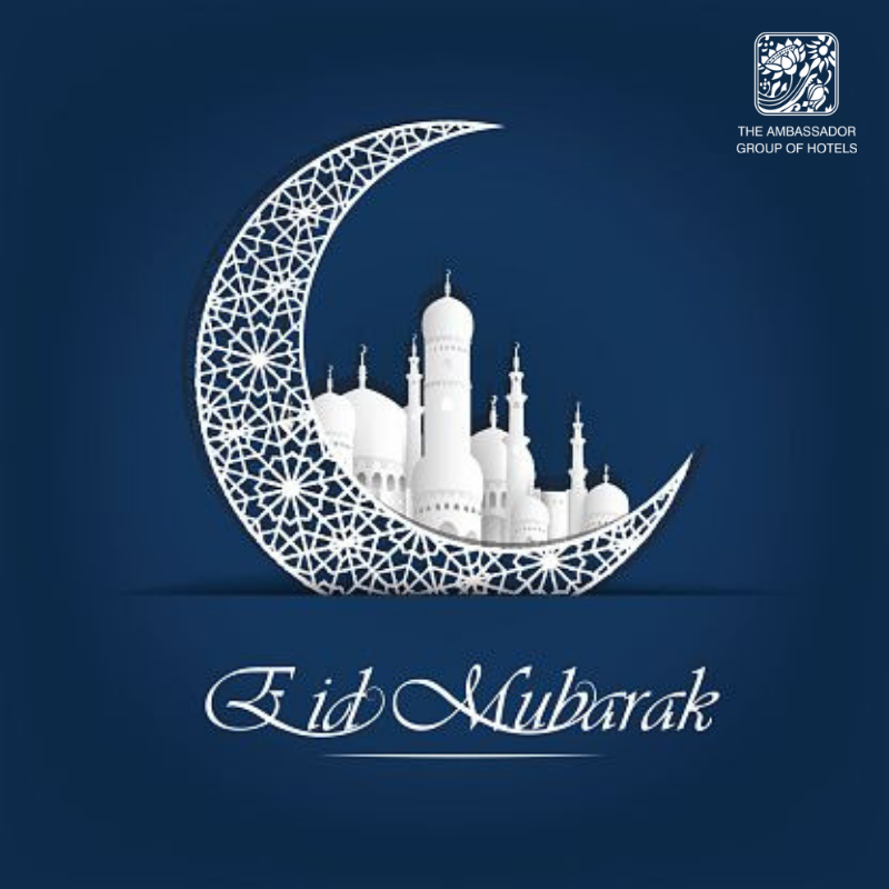 GroupAmbassador's tweet photo. May the blessed occasion of Eid bring happiness and success to you and your family. The Ambassador Group wishes everyone Eid Mubarak.
#TheAmbassadorGroupIndia #TheAmbassadorGroupOfHotels #AmbassadorAjanta #AmbassadorPallava #EidMubarak #Eid2019  #Spirtual #Auspicious https://t.co/7J4qUNDfhz