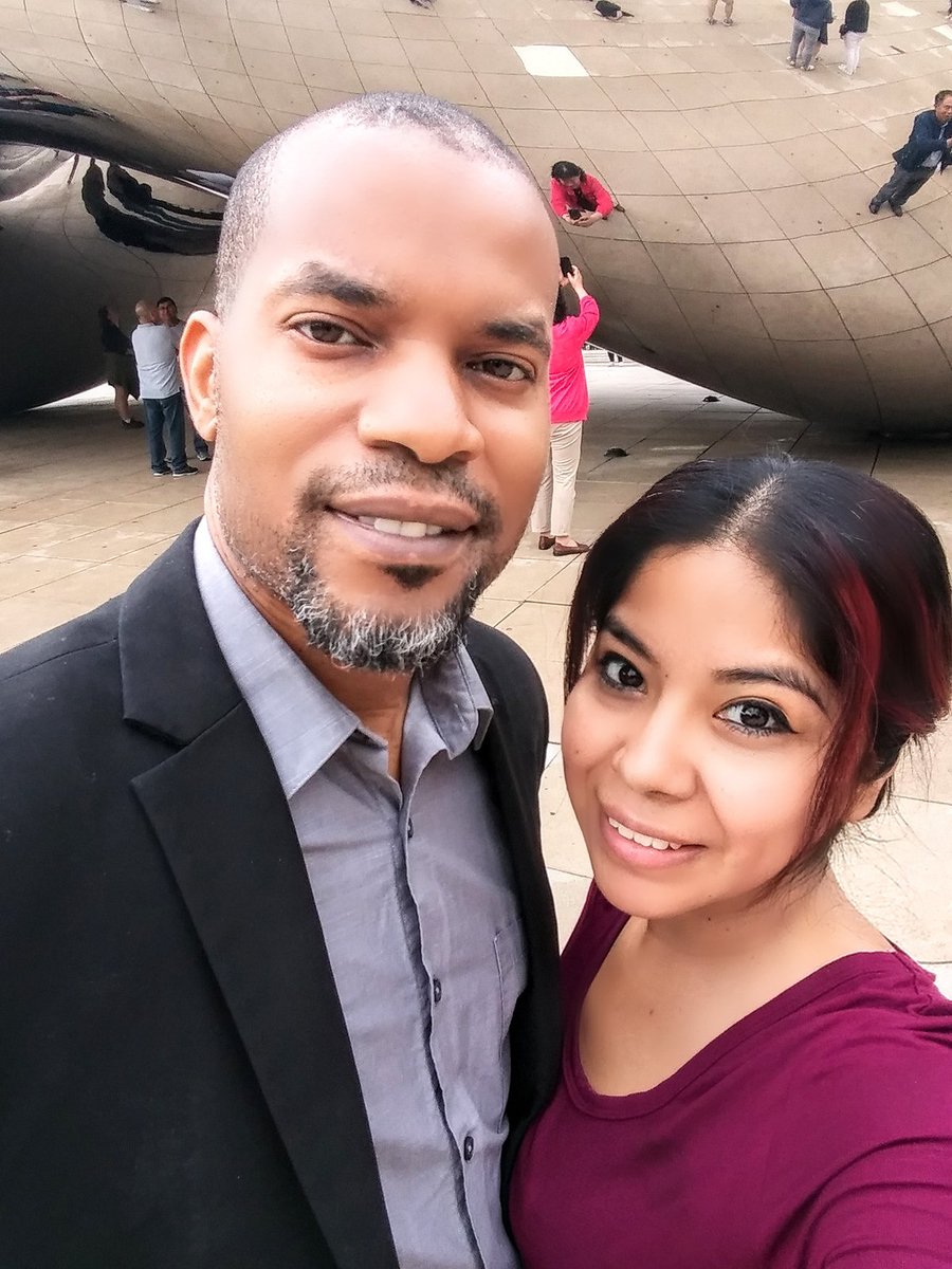 carmart03's tweet photo. After our appointment, Marcus and I decided to stroll down Millenium Park and enjoy the sights 🤗😍 Just US at the bean  💏❤

#lovewhatwedo #business #onthemove #powercouple #chitown #MilleniumPark #thebean #tradition #loveourcity https://t.co/fHLngIrK05