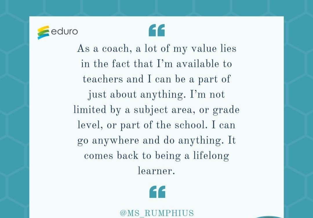 Reflecting on year 4 as an instructional coach & I feel good.More work to do with reaching more teachers but I'm so thankful for the teachers that opened their rooms & awesome brains to me. Especially those that went through #impactcycle coaching. We learn together #coachbetter