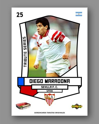 Screencards's tweet photo. La nueva colección de cards es #TributeSeries son sets de 27 tarjetas, del mismo jugador en todos los equipos donde jugó!!!
#ScreencardsWorld #SomosColeccionistas #CardsDeFutbol #Futbol #Football #FutbolInternacional #Maradona #Gignac https://t.co/MIpdOxAuNo