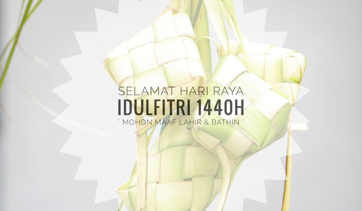 Segenap staf dan redaksi Eventweb mengucapkan

Selamat Hari Raya #IdulFitri 1440H
Mohon Maaf Lahir dan Bathin

#IedMubarak1440H 
#Lebaran2019
#EidMubarak 
#Lebaran