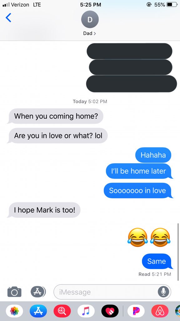 baileymanorrr's tweet photo. Texts from dad lol https://t.co/QzhGePzvYo