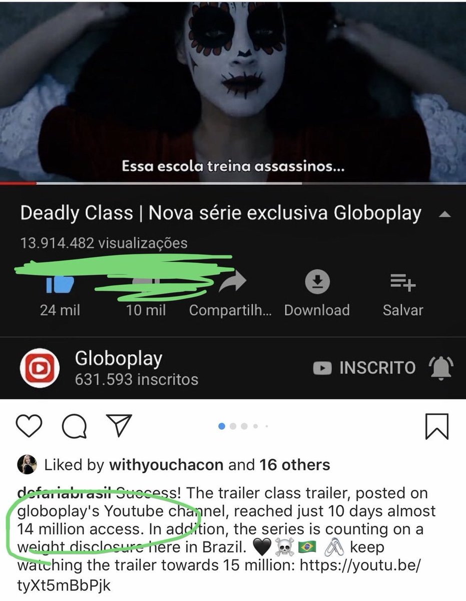 minyoonrgie's tweet photo. SO THE THING IS, DEADLY CLASS HAS ALREADY GONE VIRAL HERE IN BRAZIL π§π· BECAUSE SOMEONE TOOK A STAND TO STREAM IT THANK YOU @globoplay
NOW LETS GO FOWARD SO THAT MANY MORE COUNTRIES CAN WATCH IT
WE'RE NOT READY TO GIVE UP
#SAVEDEADLYCLASS #RENEWDEADLYCLASS @NetflixBrasil @HBO https://t.co/FhZfVmxTtH