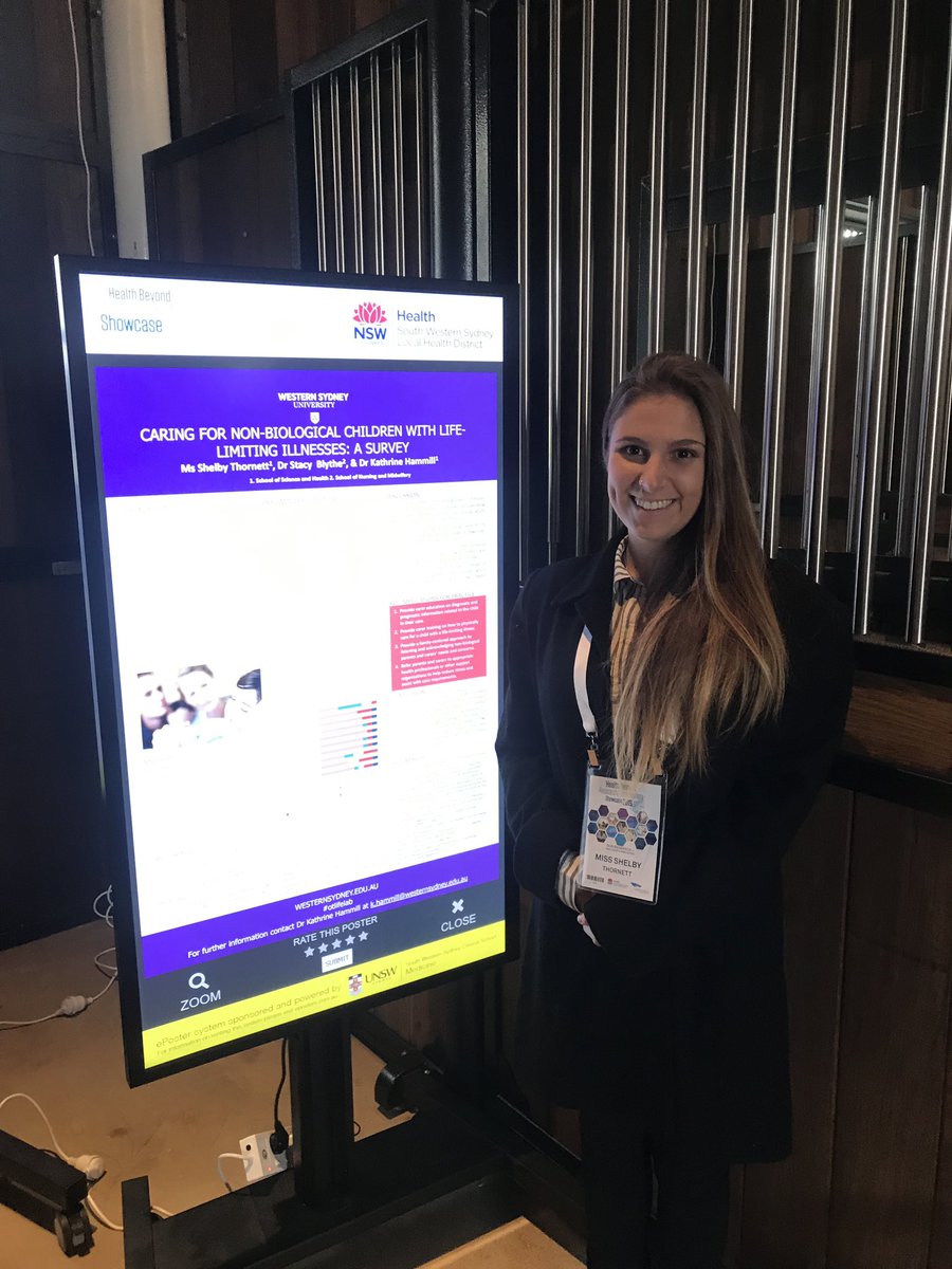 hammill_k's tweet photo. Very proud of my @WestSydU_SoSH Honours students who I co-supervise with @stacyleeblythe1 who presented preliminary findings of our research today @ the SWSLHD Health Beyond Research &amp; Innovation Showcase today #otlifelab #wsuot https://t.co/wg9sUymAyG