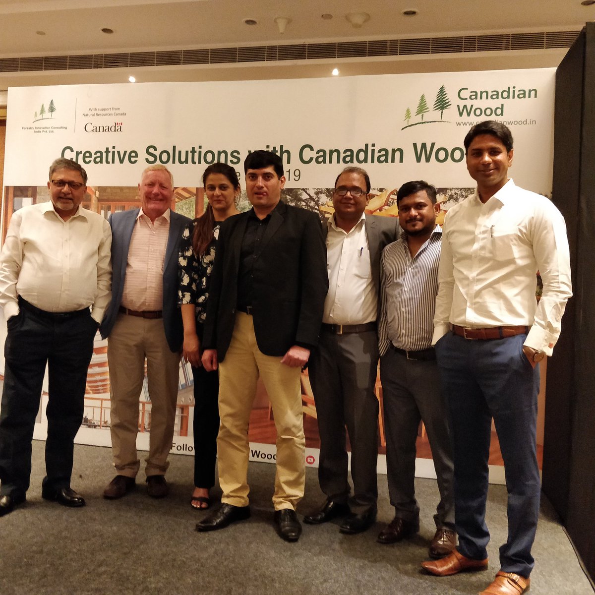 Vikrjain's tweet photo. DYK ? Forests in 🇨🇦 play significant role in the country's economy and has 10% of the world's overall forest cover.

Promoting Canadian wood among architects, Interior designers and business contacts in Hyderabad.
 #BCFII @NicoleG_001
@TCS_Mark @TradeTeamIndia @SmithAndrewR https://t.co/n6R7oejLcI