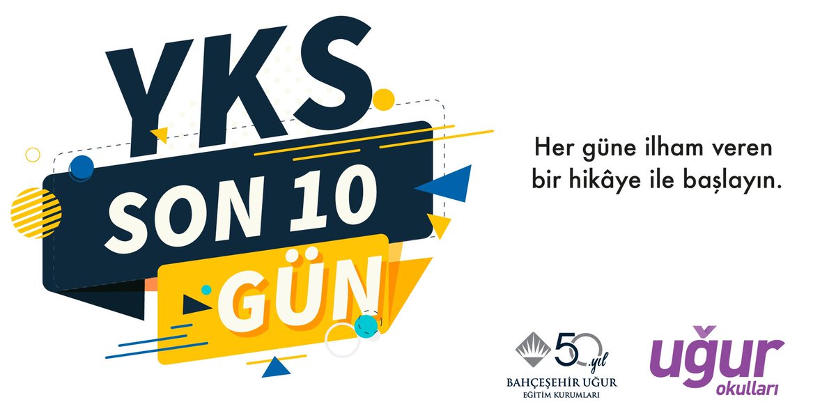 UgurOkullari's tweet photo. YKS’ye geri sayım başladı! ⏳ 
Her güne ilham veren bir hikaye ile başlamayı unutma. ✨
#UğurlaKazan 🏆 https://t.co/xwWxEyHO3B
