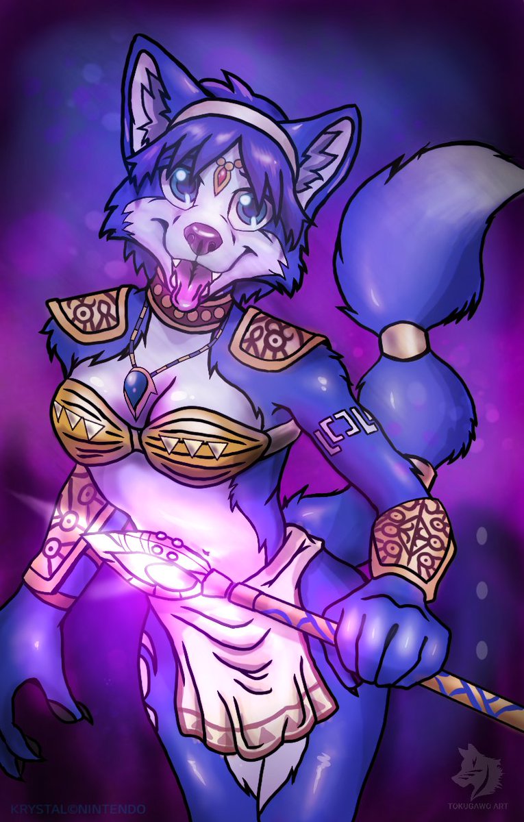 Fanart of Krystal from Star Fox!Art by Me KRYSTAL © NINTENDO. 