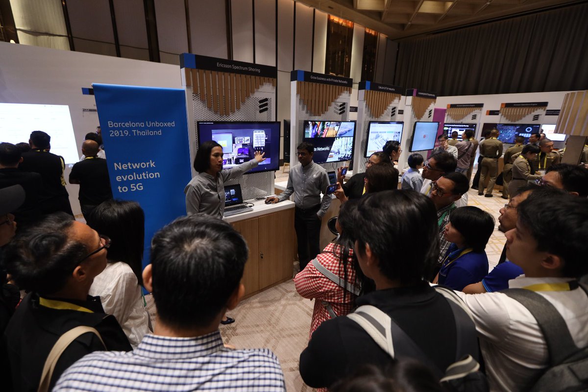 EricssonAPAC's tweet photo. #BareclonaUnboxed #Thailand is LIVE in action as we open a jam packed Day 2. Stay tuned as we continue to showcase the future of connectivity &amp; the very best of #MWC19 right here! https://t.co/CRfCTkyEOp