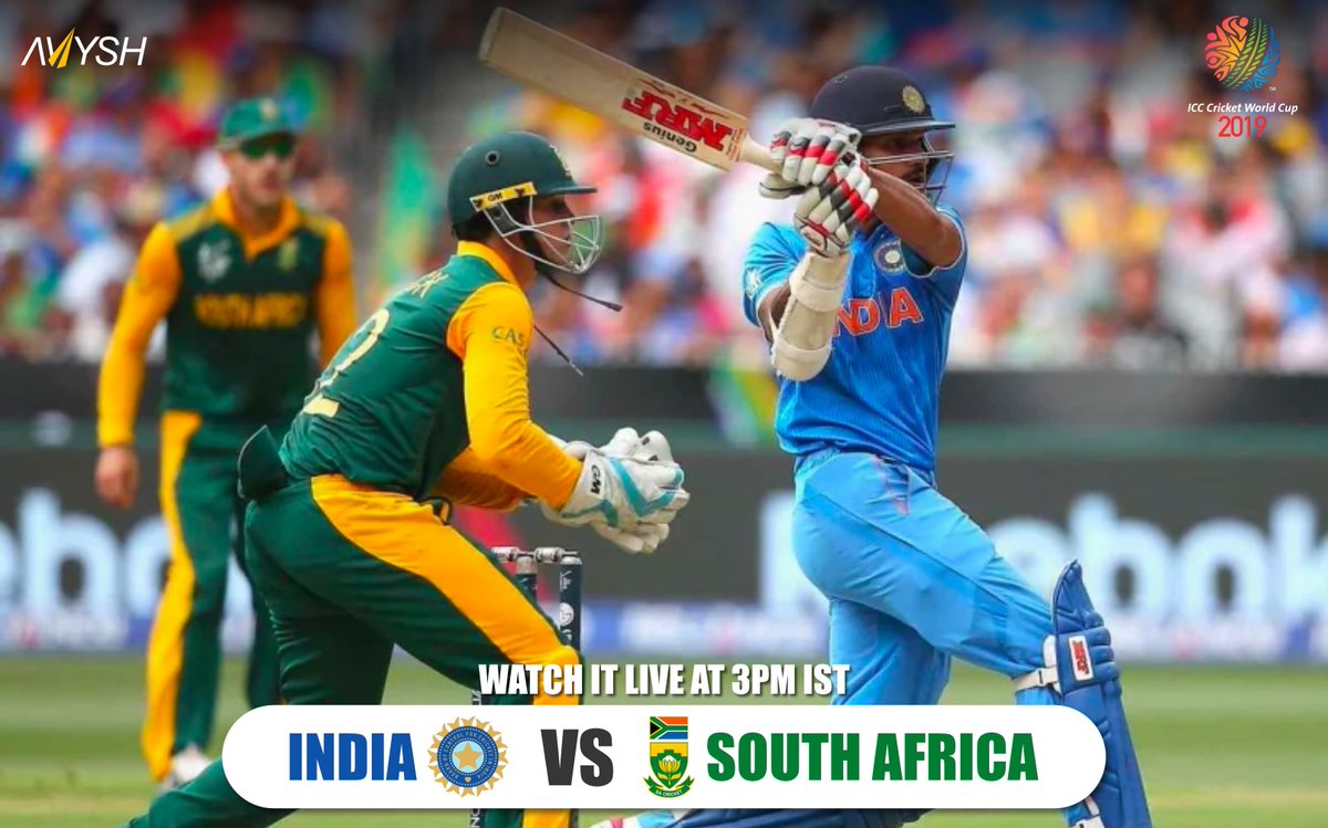 avysh_tech's tweet image. India takes on South Africa at the the ICC World Cup 2019. We surely would be glue too our screens. Hit like if you will be too! #Avysh #DigitalStore #DigitalCounter #DigitalAddress #DigitalCommerce
