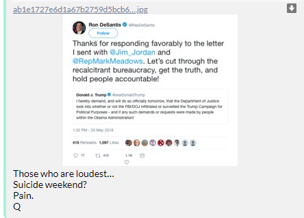 43. QDrop 1431 Asks if it's going to be "Suicide weekend?" the answer to all of Q's questions about the future is no.