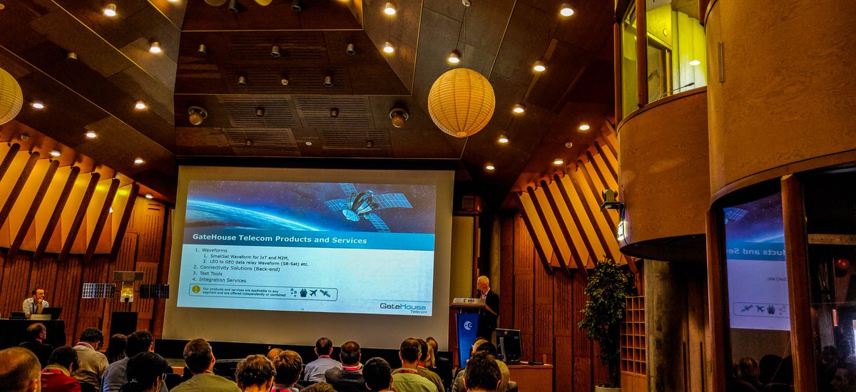gh_satcom's tweet photo. Our Business Development Manager, Per Koch, presenting at the ESA CubeSat Industry Days at ESTEC. We believe there is much to be gained with a focus on the software and service side of the current cubesat development #CSID2019 #cubesat #gatehousetelecom https://t.co/s5rasI87K2