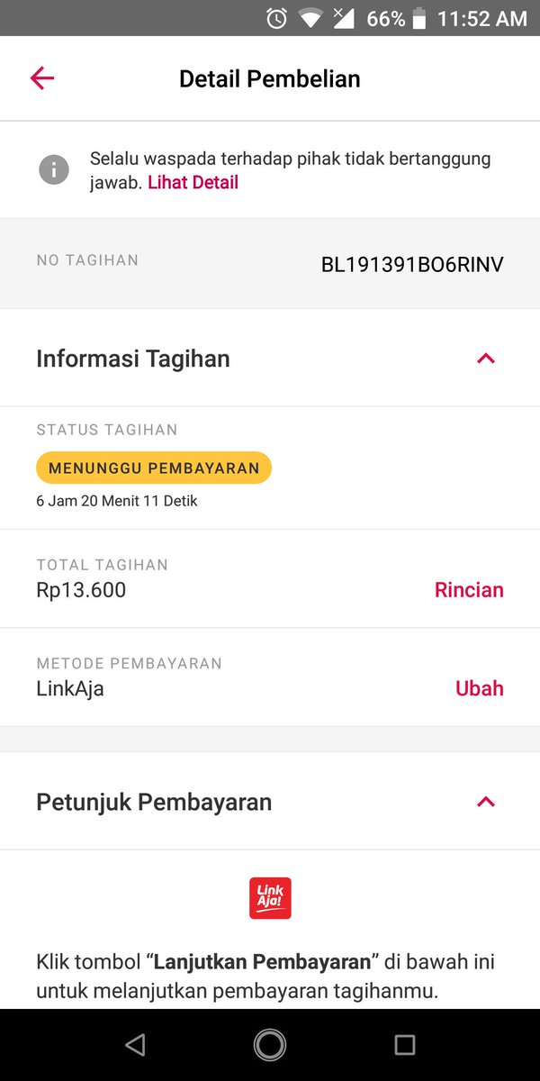 ilhamulum26's tweet photo. Tolong @BukaBantuan pesanan Saya masih blum terverifikasi. Saldo sudah terpotong, yg lgi eror system @bukalapak atau @linkaja ? https://t.co/BMrwI9zkBm