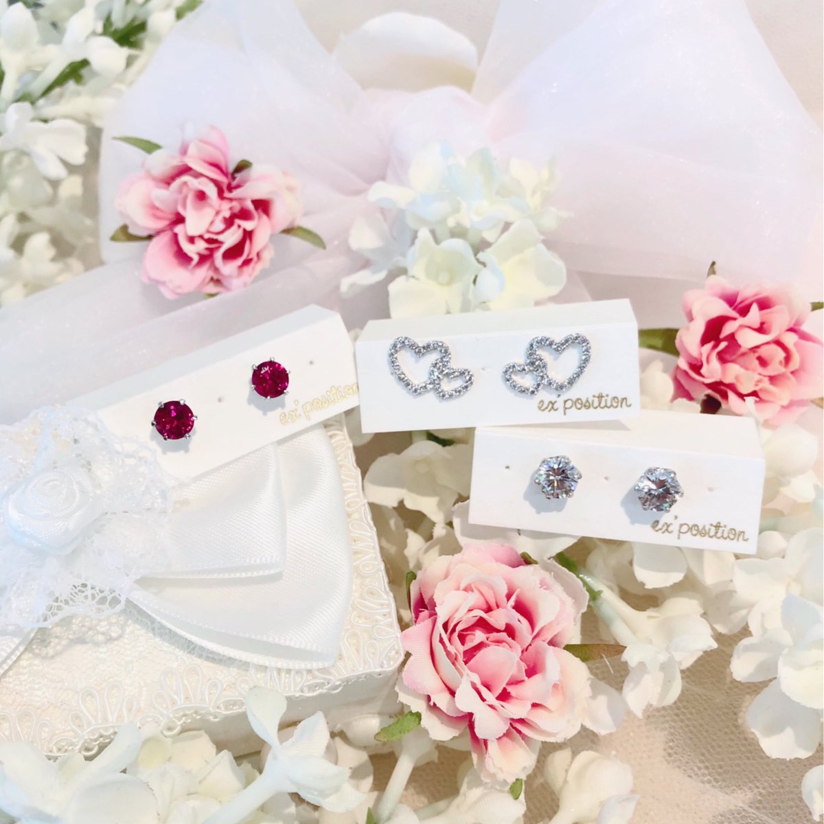 NEWSの手越祐也さんご着用のダブルハートピアス！お問い合わせ多数