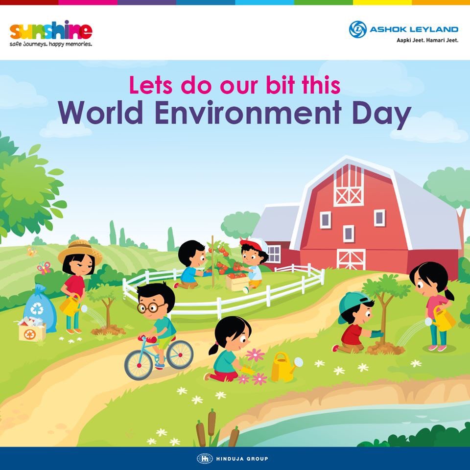 SunshineTribes's tweet photo. This #WorldEnvironmentDay, let's plant together and make the world greener! 🌳🍀🌲

#SunshineWaliHappiness #SunshineWaliSafety #SunshineBus https://t.co/tceuRyCui5