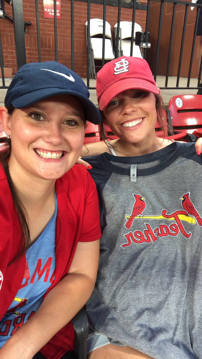A couple of teachers enjoying Teachers Night at the ballpark! We also scored a pretty awesome shirt! #CardinalsNation #HomeSweetHome