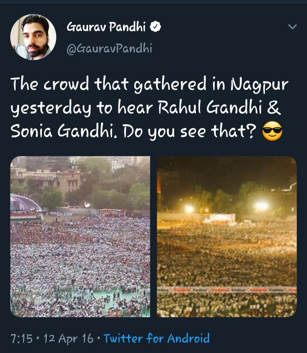 Yes  @GauravPandhi we saw that.. Did you? If not plz watch repeat telecast of 23rd May election results from your favorite news channel  @ndtv