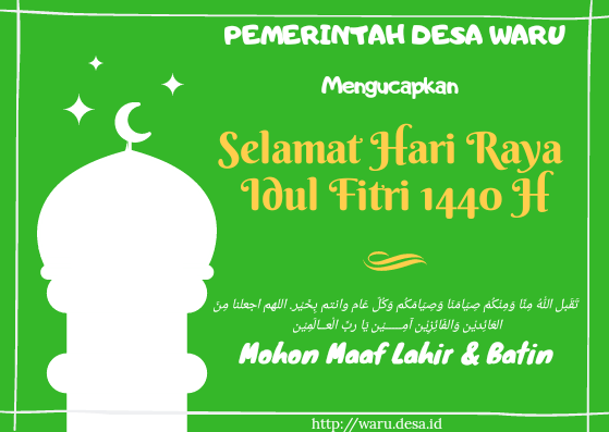 desawaru's tweet photo. Sucikan hati damaikan diri hingga kembali fitri 🙏🏻Selamat Hari Raya Idul Fitri 1440 H. Mohon maaf lahir dan batin. 🙏 #DesaWaru #slogohimo #wonogiri  #IdulFitri1440H #EidMubarak1440H https://t.co/Efo2kbzcLj